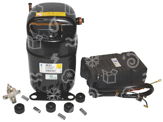 kompresor Tecumseh CAJ2428Z, LBP - R404A, 220 - 240V, 50 Hz, 1 fáz